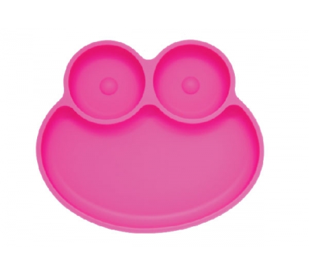 Kiddies & Co Frog Silicone Plate - Pink